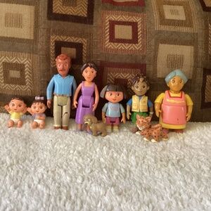 Vintage Dora the Explorer Figure Lot